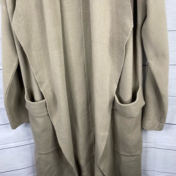 Twelve Love Womens size Small Long Line Open Cardigan Tan Beige Vanilla Girl - Picture 7 of 12
